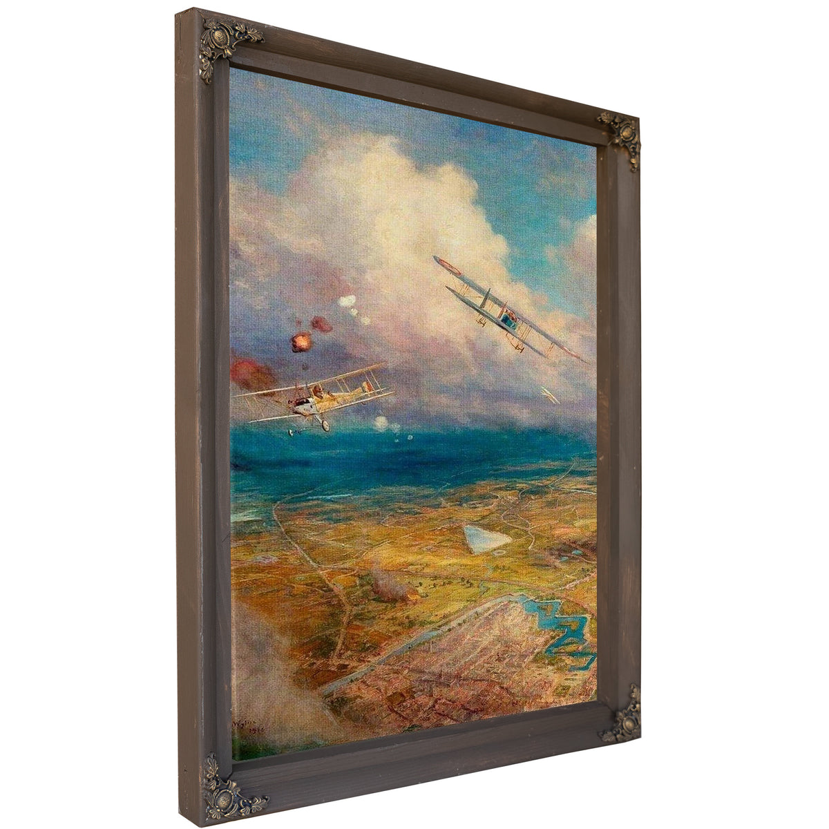 Aerial View Of The Western Front By William Lionel Wyllie