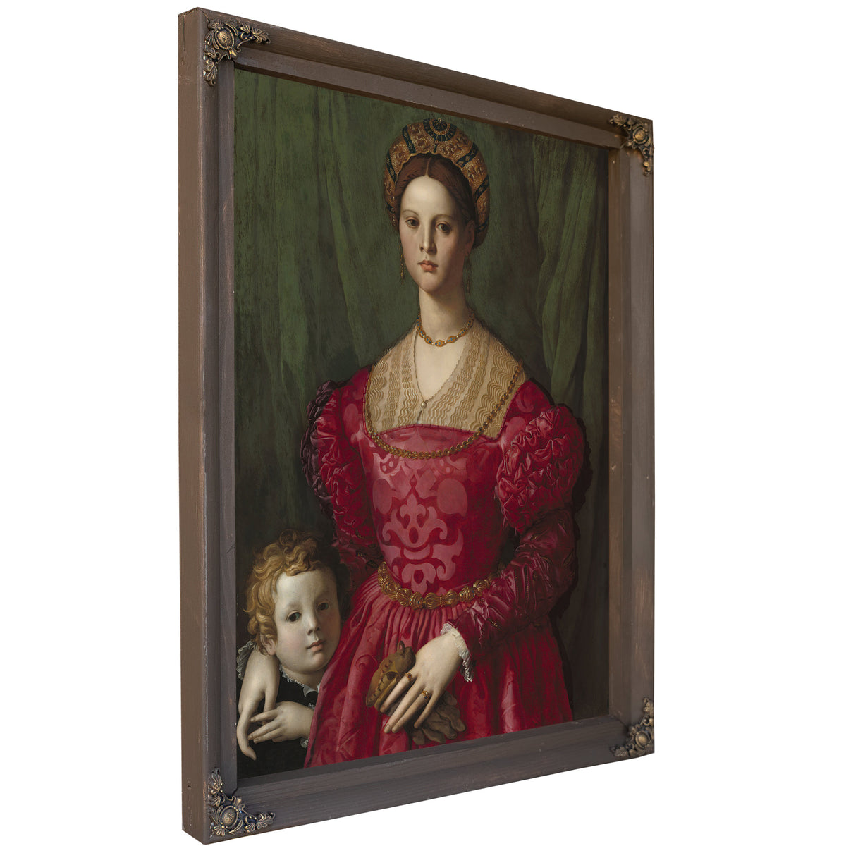 A Young Woman Her Little Boy C 1540 By Agnolo Bronzino