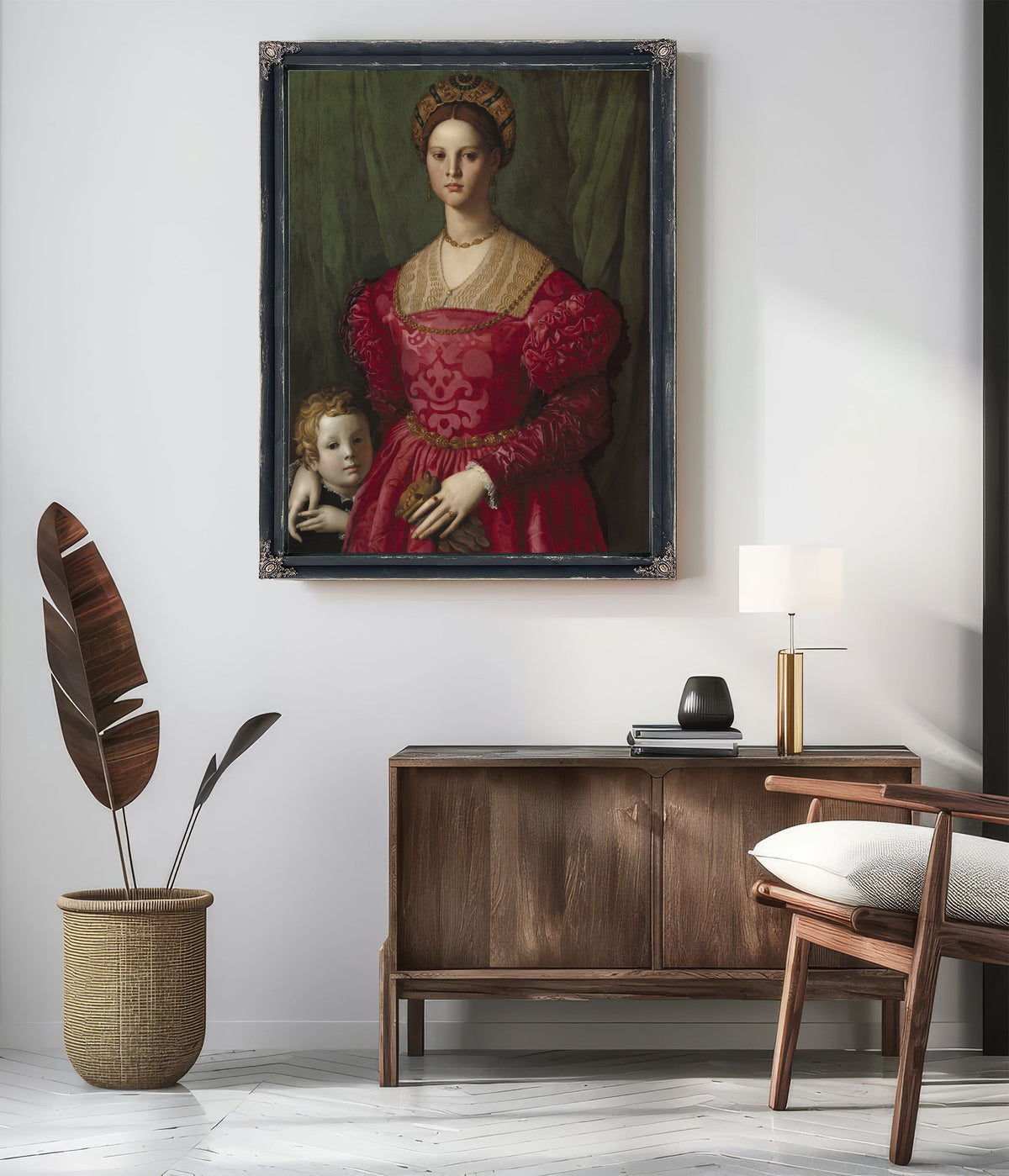 A Young Woman Her Little Boy C 1540 By Agnolo Bronzino