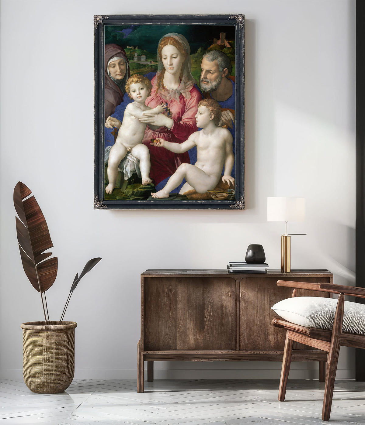 Holy Family St Anne the Infant St John By Agnolo Bronzino