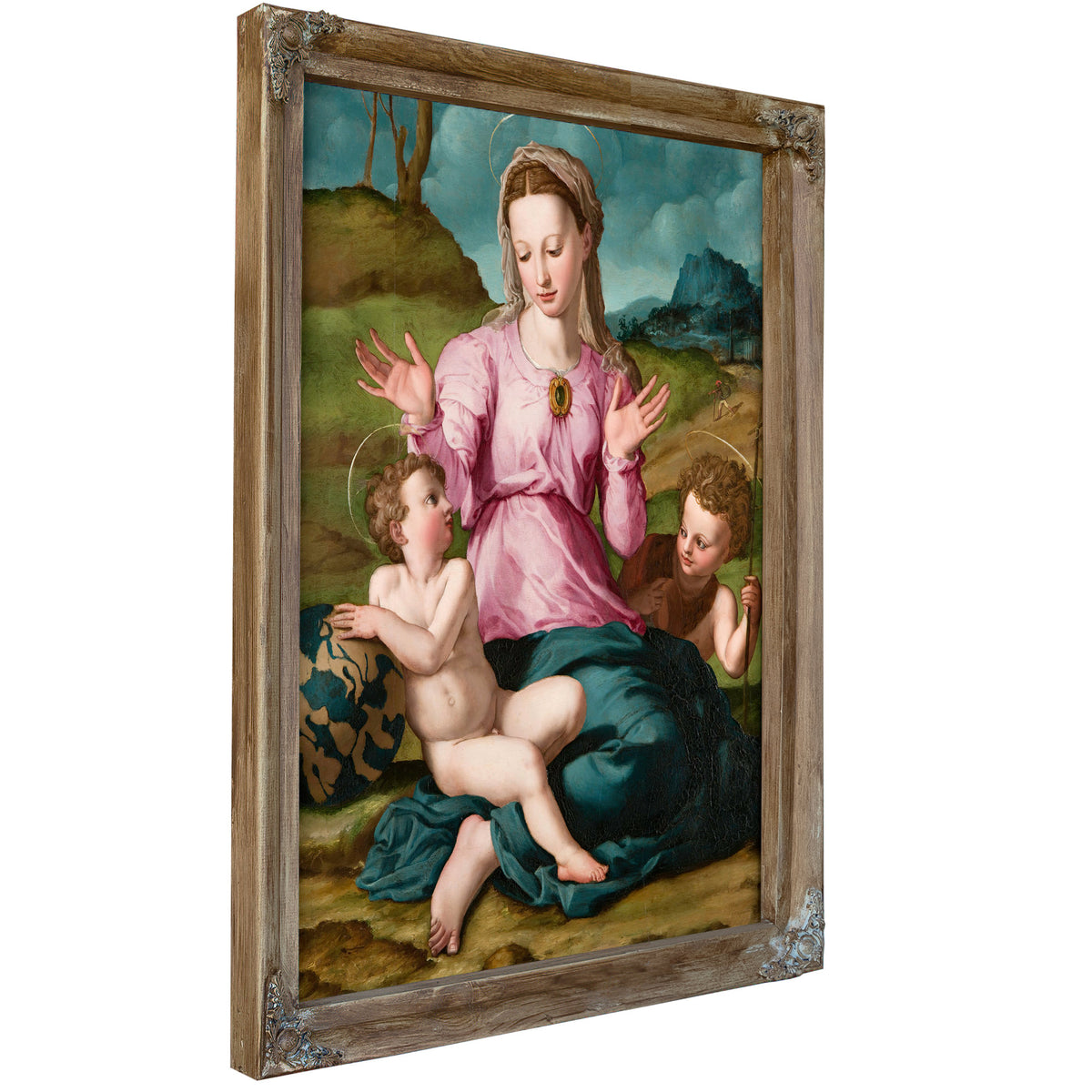 Madonna Child Saint John Baptist Ca By Agnolo Bronzino
