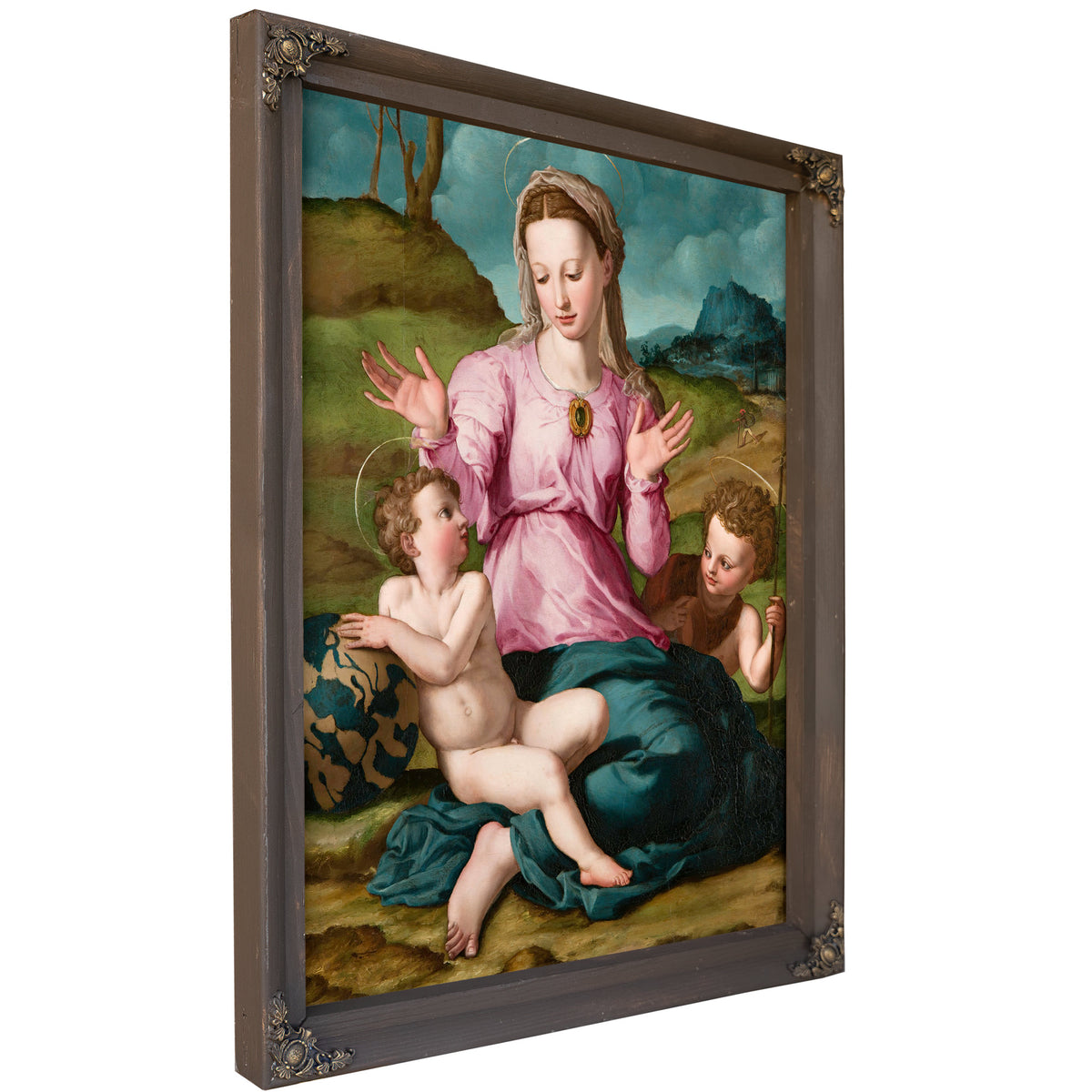 Madonna Child Saint John Baptist Ca By Agnolo Bronzino