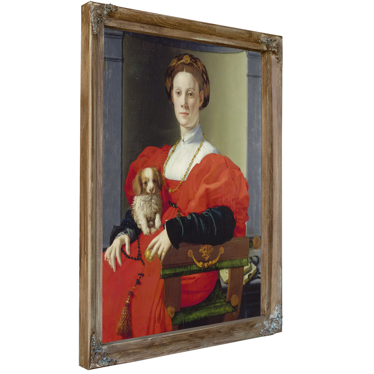 Portrait a Lady Red Francesca Salviati By Agnolo Bronzino