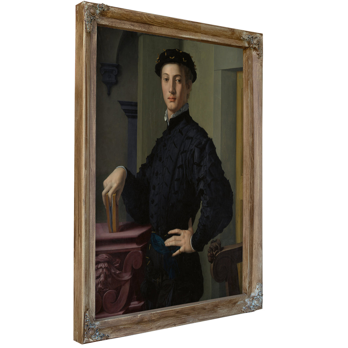 Portrait a Young Man 1530s By Agnolo Bronzino