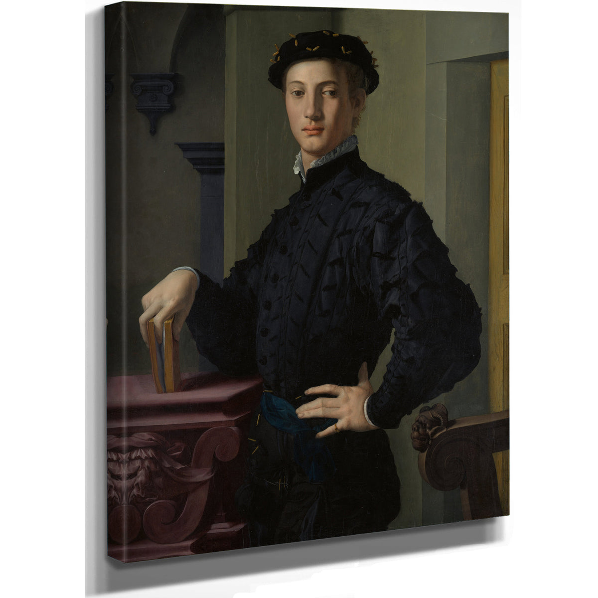 Portrait a Young Man 1530s By Agnolo Bronzino