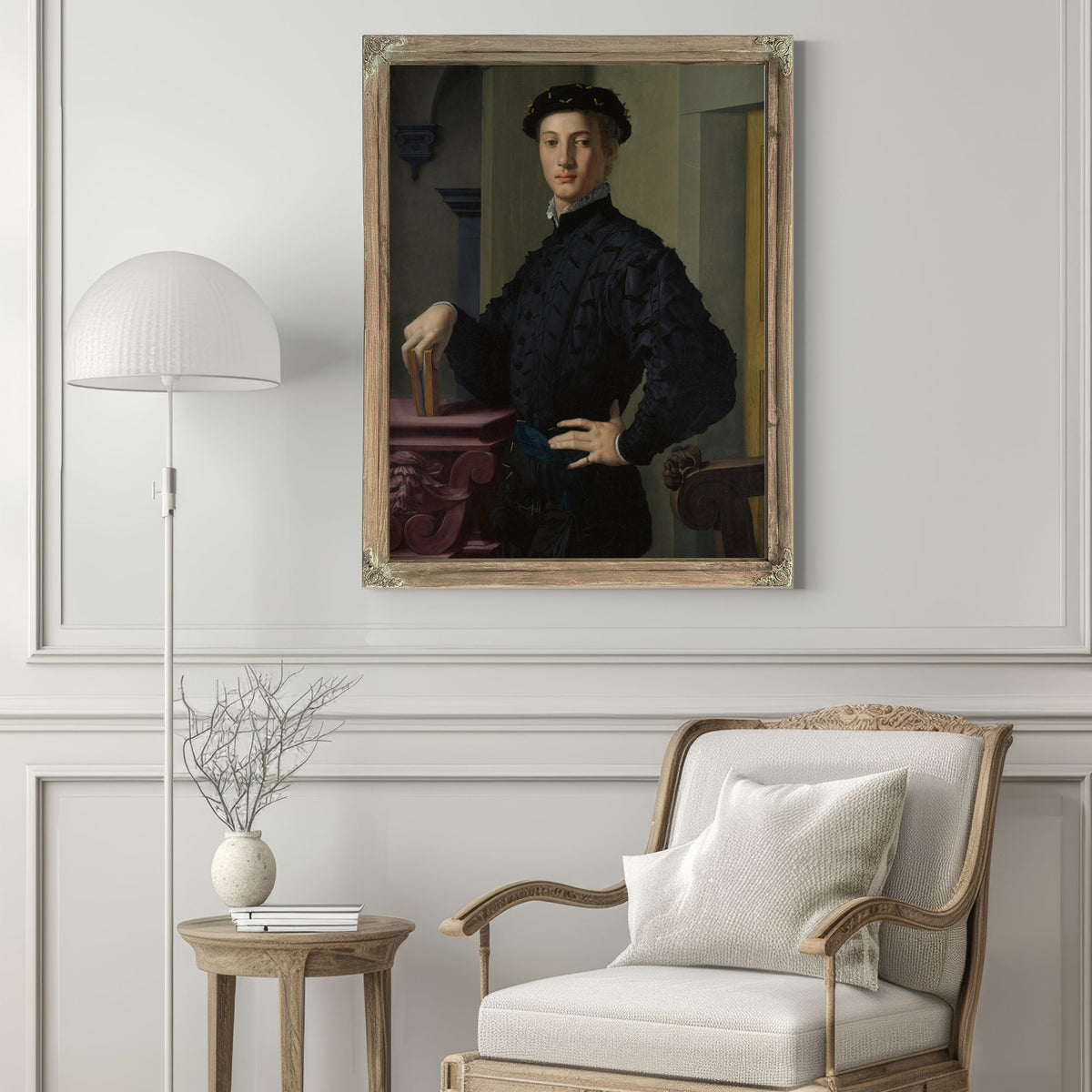 Portrait a Young Man 1530s By Agnolo Bronzino