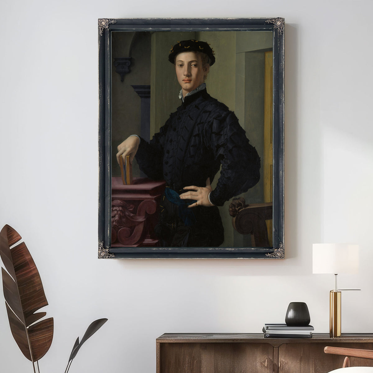 Portrait a Young Man 1530s By Agnolo Bronzino