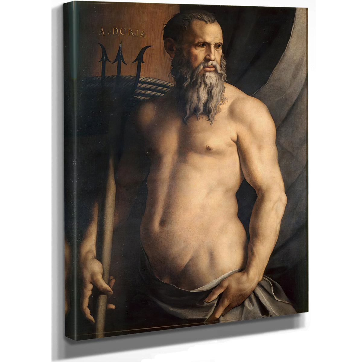 Portrait Andrea Doria As Neptune By Agnolo Bronzino