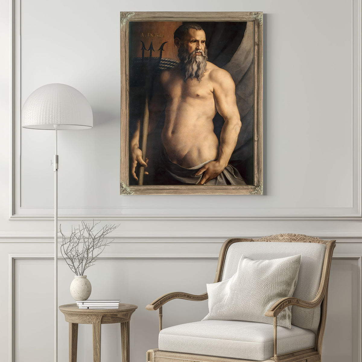 Portrait Andrea Doria As Neptune By Agnolo Bronzino
