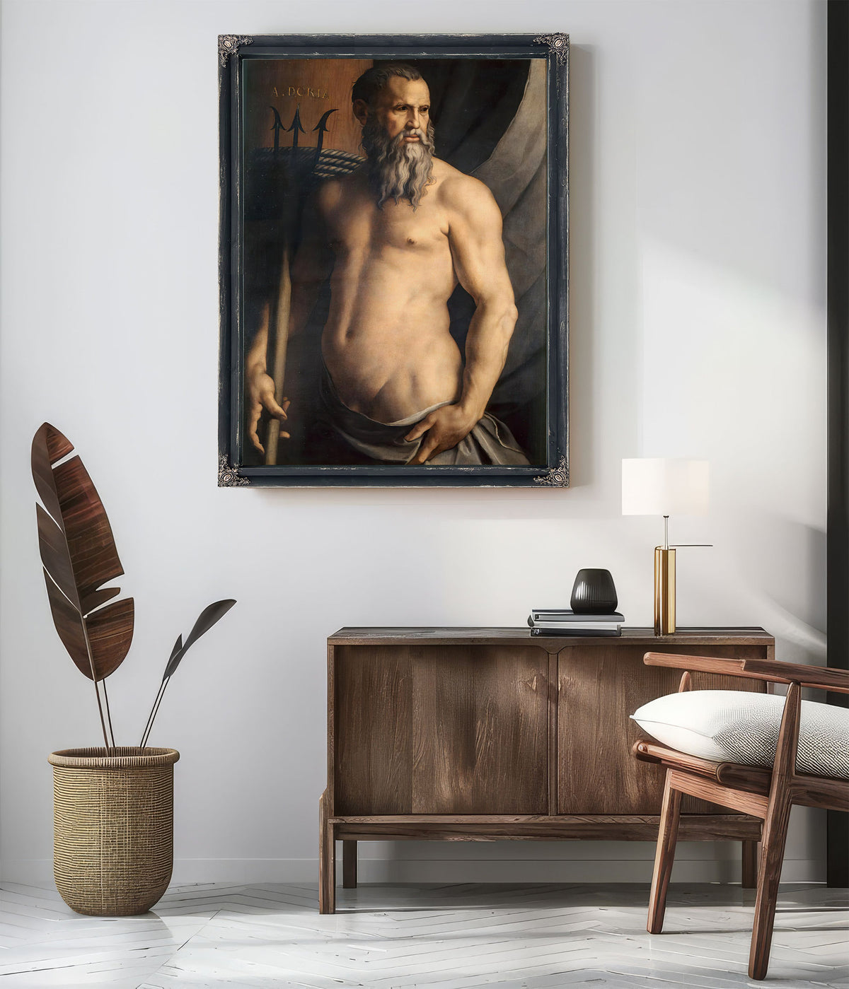 Portrait Andrea Doria As Neptune By Agnolo Bronzino