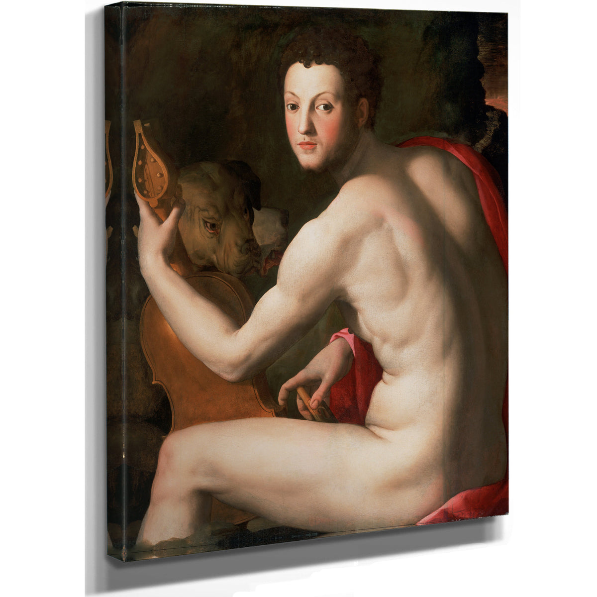 Portrait Cosimo I de Medici As Orpheus By Agnolo Bronzino