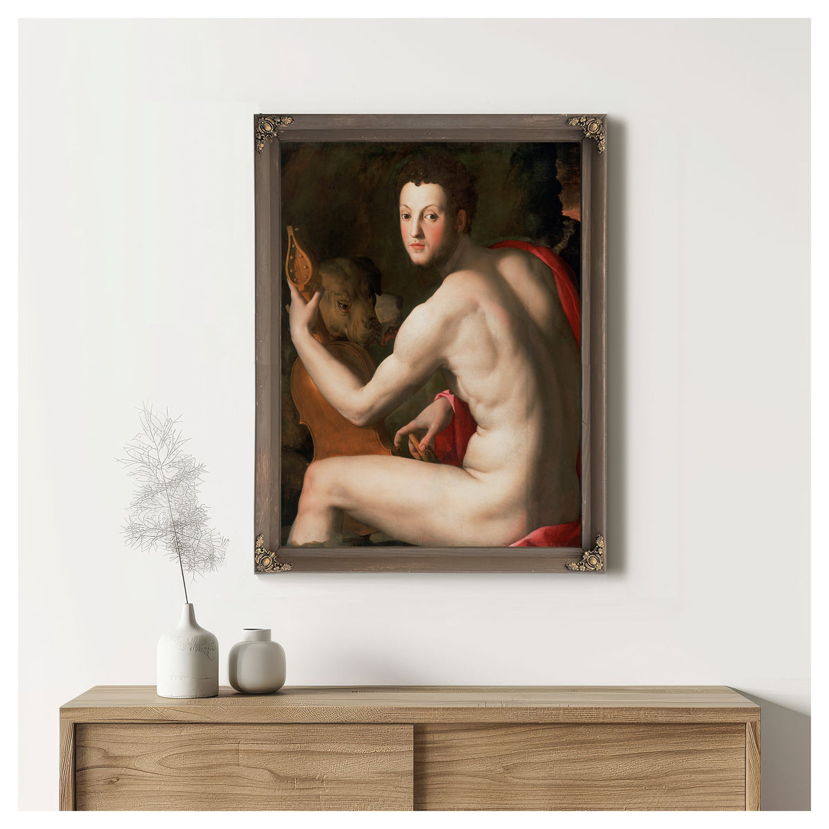 Portrait Cosimo I de Medici As Orpheus By Agnolo Bronzino