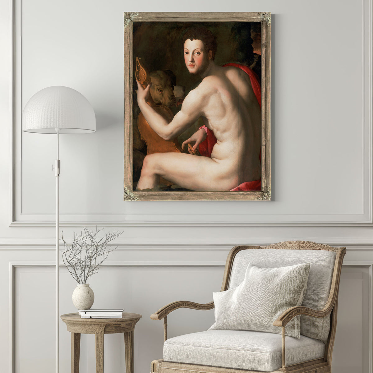 Portrait Cosimo I de Medici As Orpheus By Agnolo Bronzino