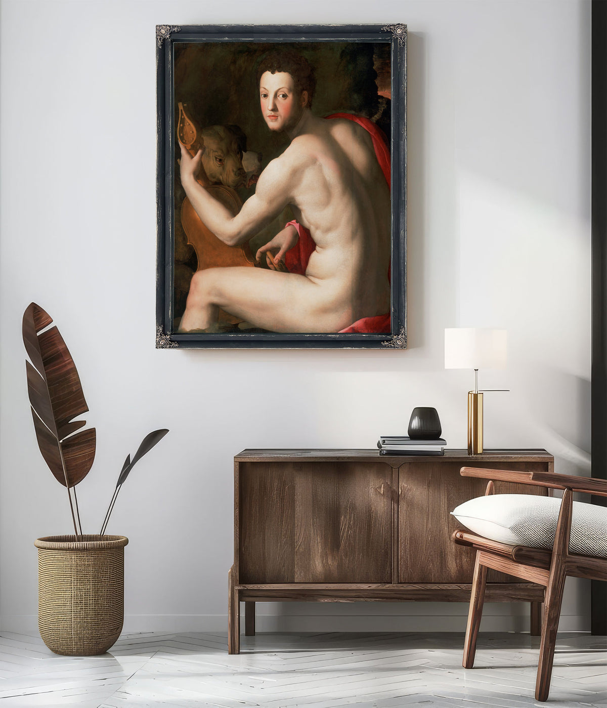 Portrait Cosimo I de Medici As Orpheus By Agnolo Bronzino