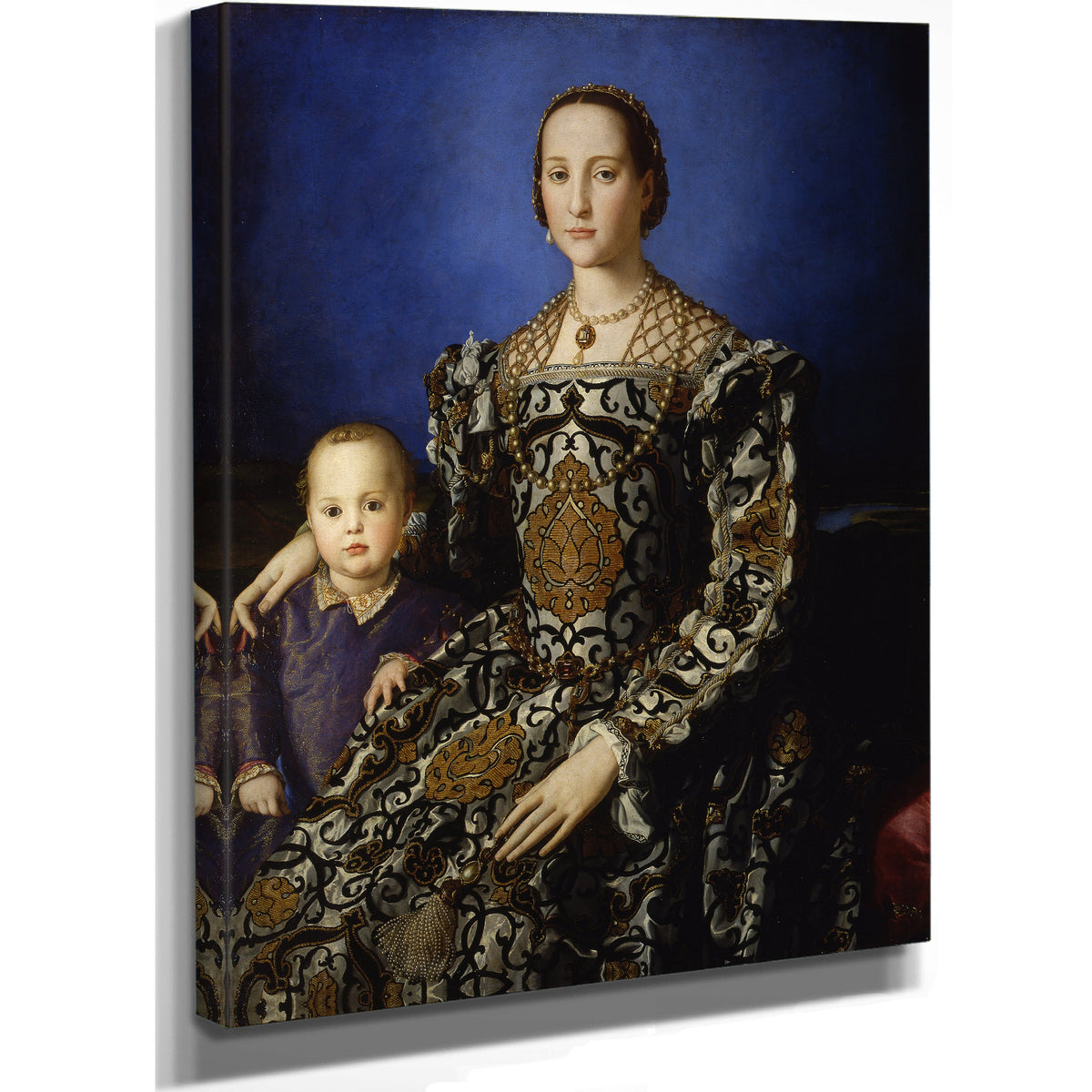 Portrait Eleanor Toledo Her Son By Agnolo Bronzino