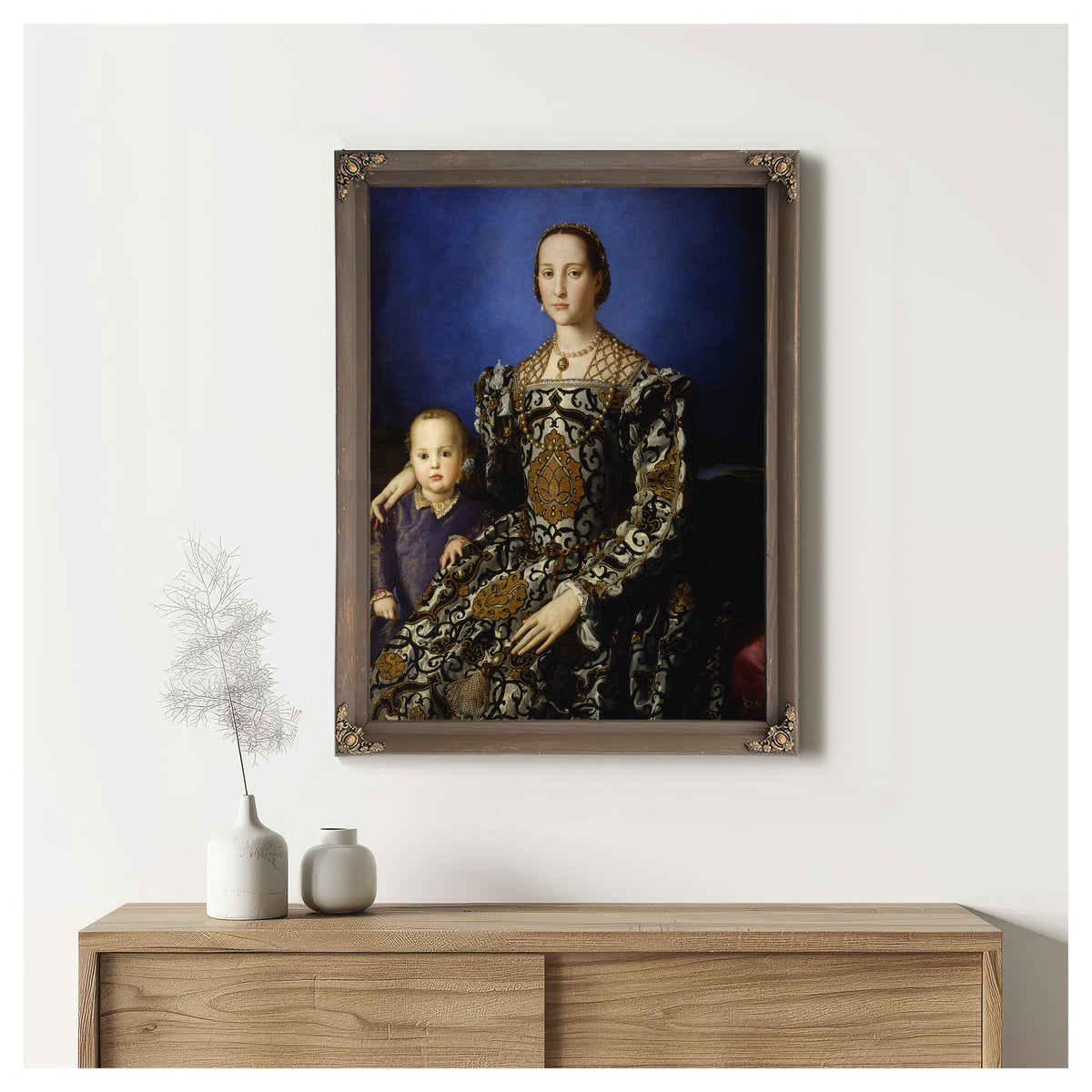 Portrait Eleanor Toledo Her Son By Agnolo Bronzino