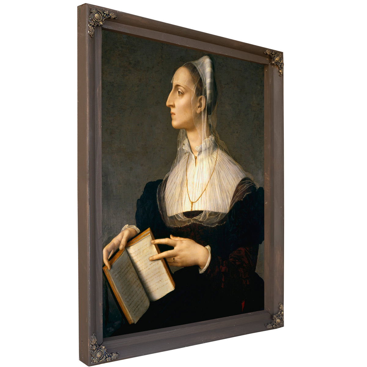 Portrait Laura Battiferri 1550s By Agnolo Bronzino