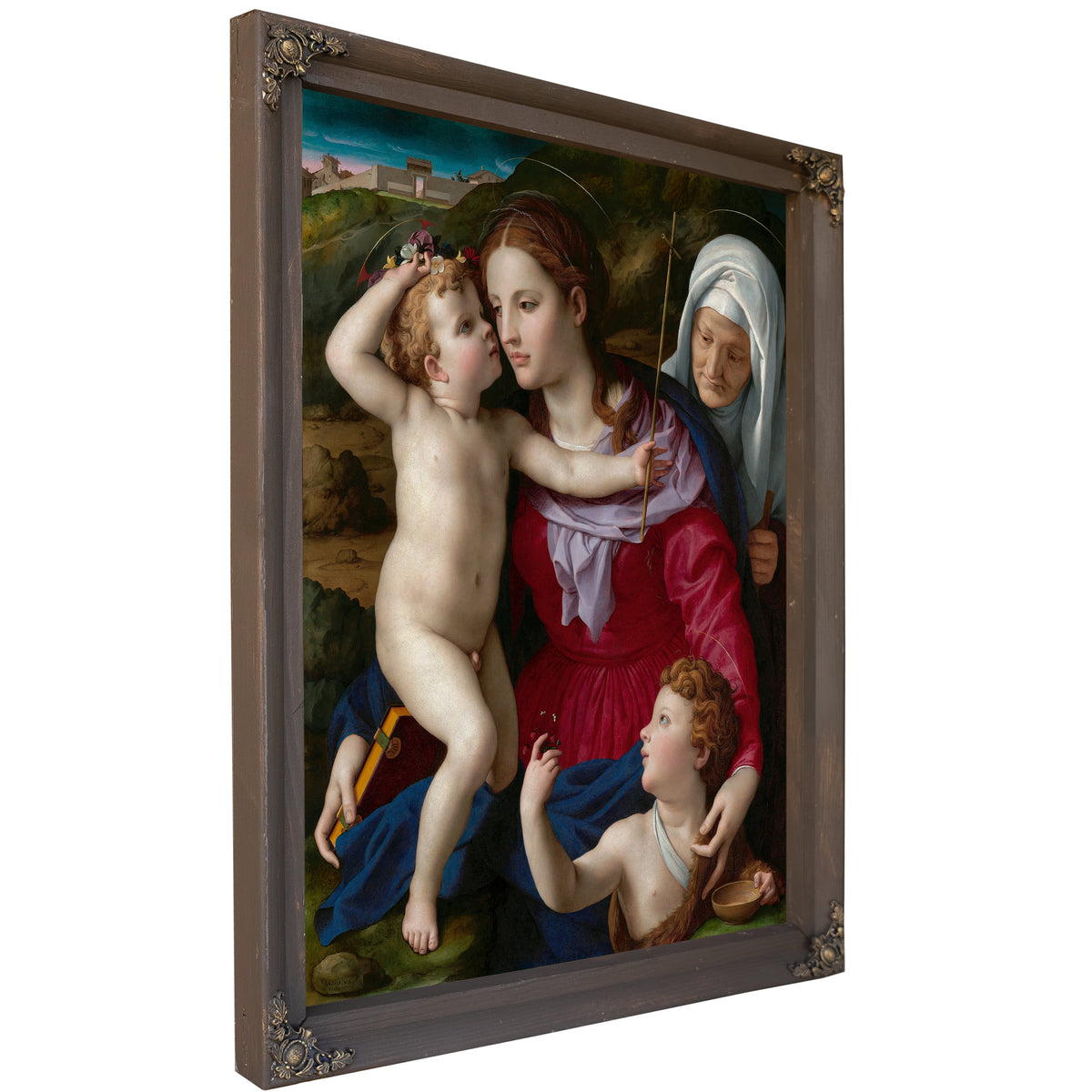 Virgin Child Saint Elizabeth Saint By Agnolo Bronzino