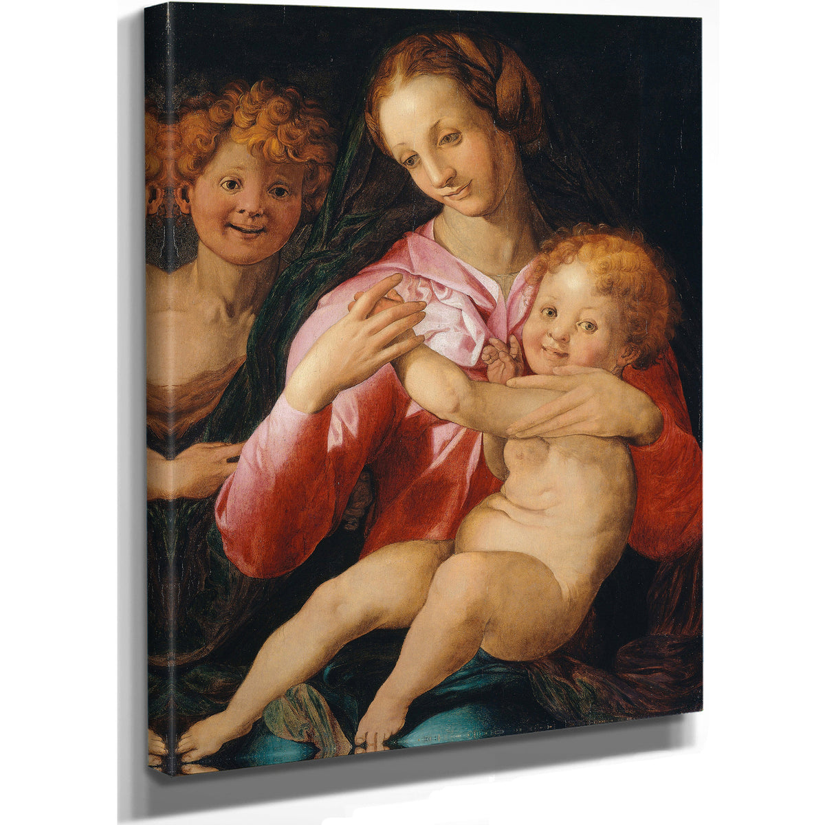 Virgin Child the Young Saint John By Agnolo Bronzino