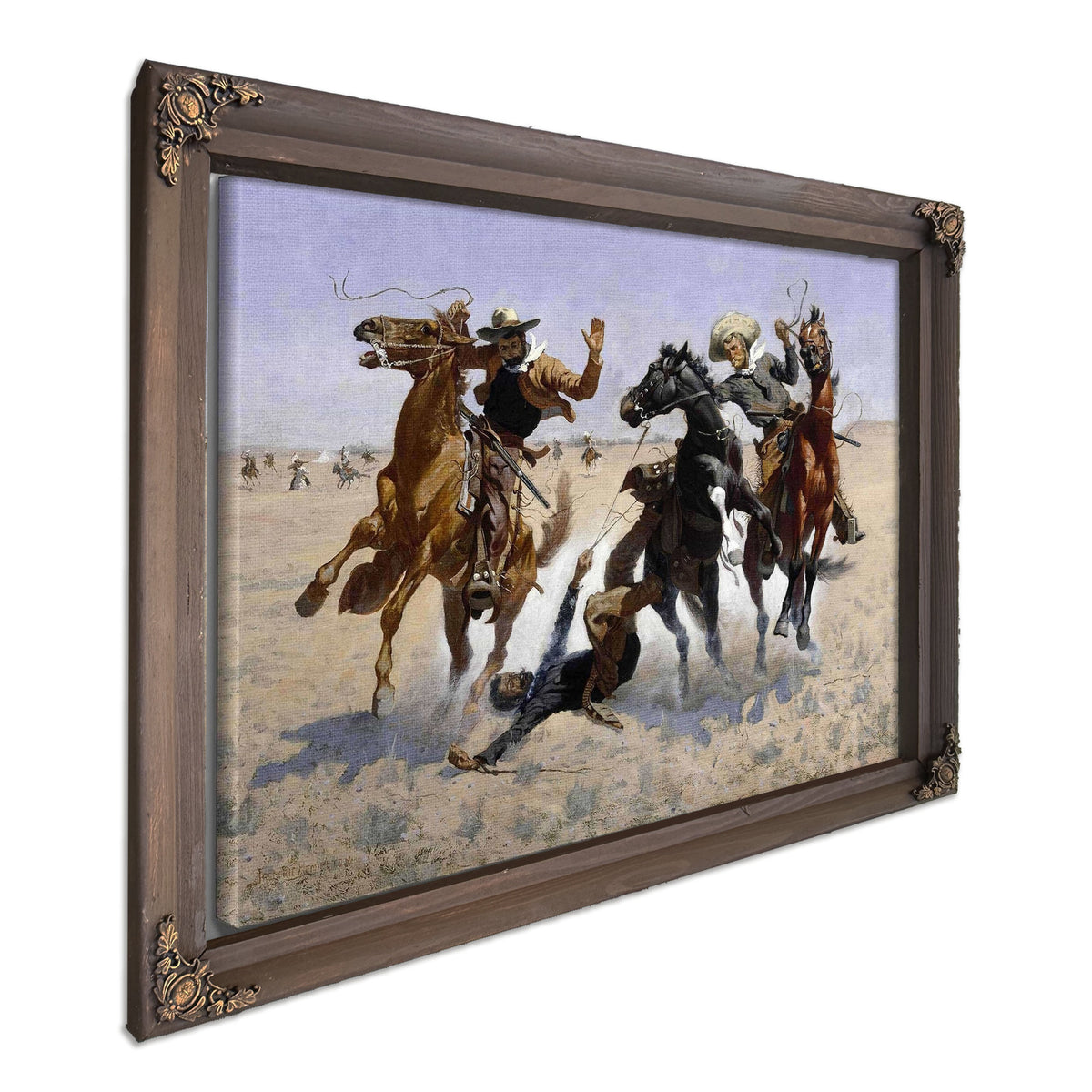 Aiding A Comrade by Frederic Remington