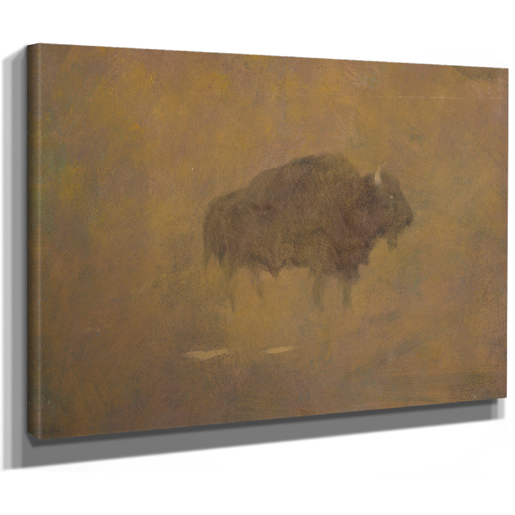 Buffalo a Sandstorm 19th Century By Albert Bierstadt