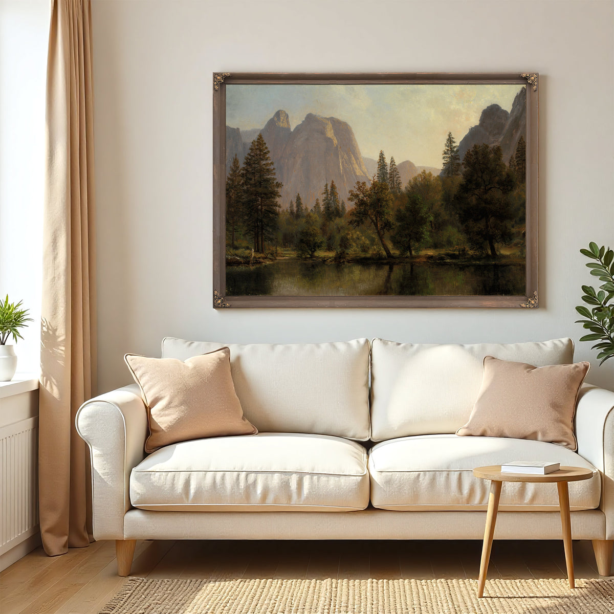 Cathedral Rocks Yosemite Valley Ca By Albert Bierstadt