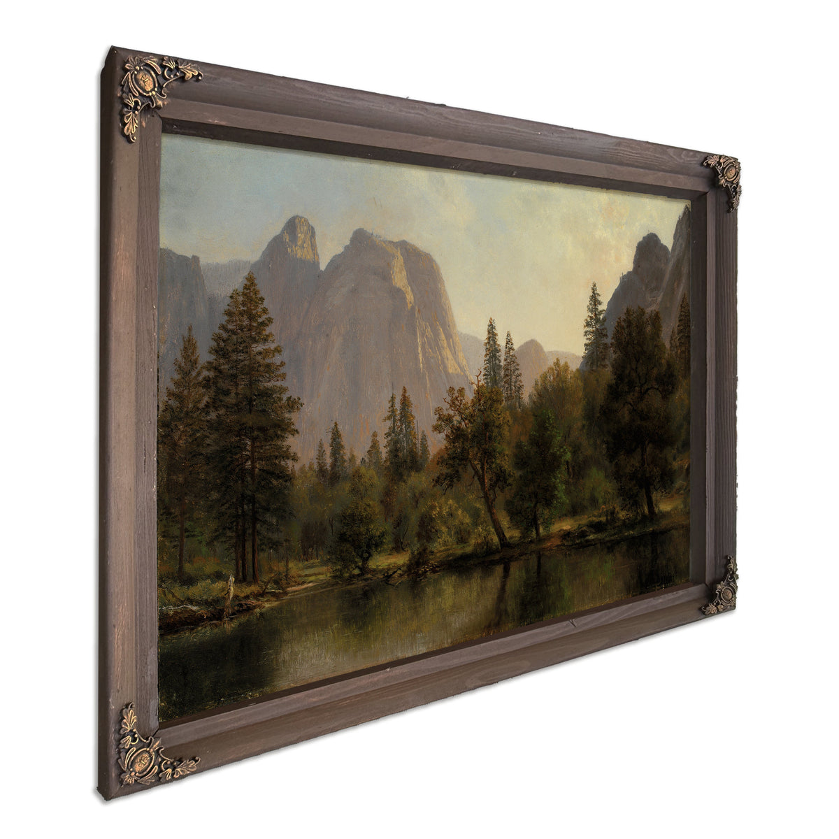 Cathedral Rocks Yosemite Valley Ca By Albert Bierstadt