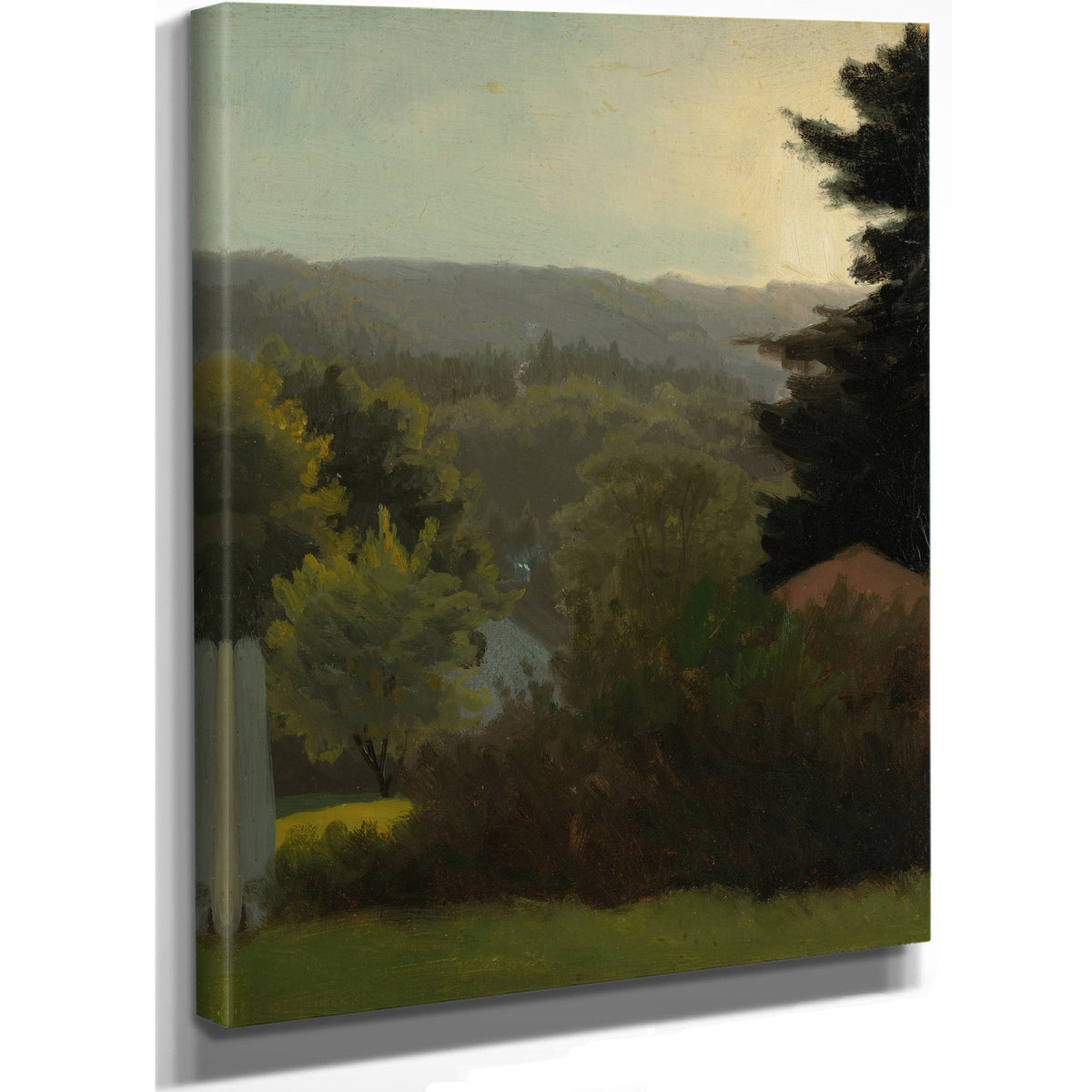 Forested Hills By Albert Bierstadt