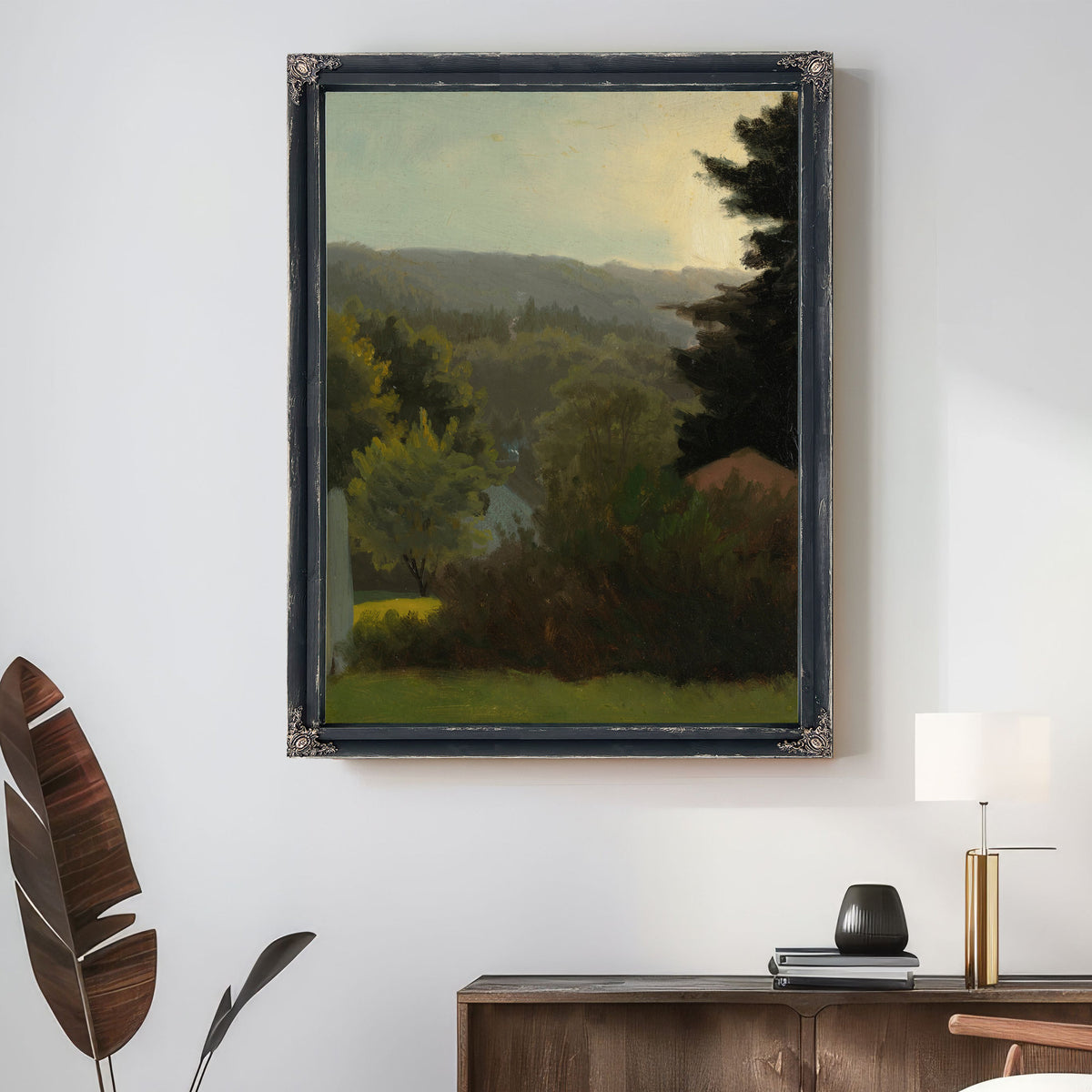 Forested Hills By Albert Bierstadt