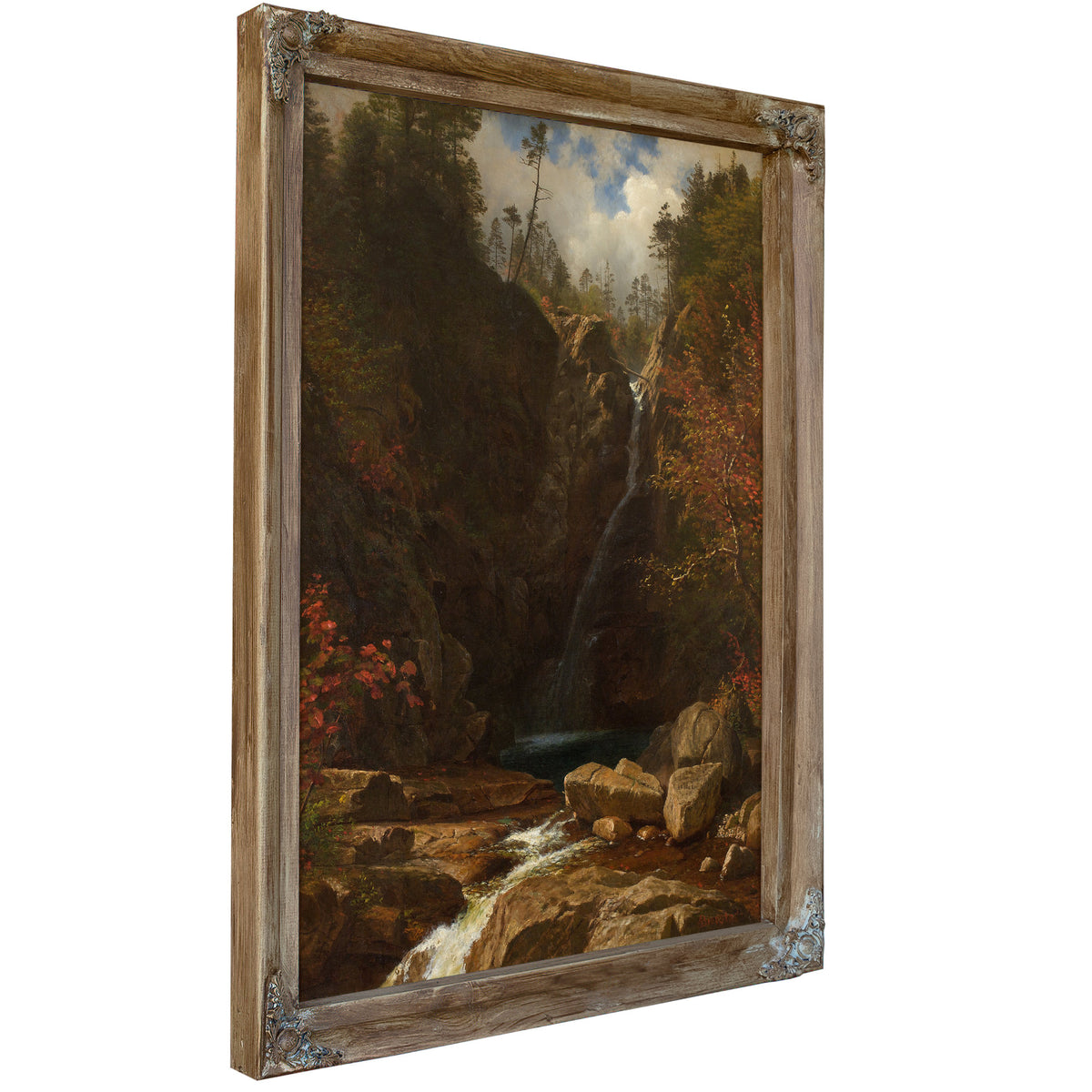 Glen Ellis Falls By Albert Bierstadt