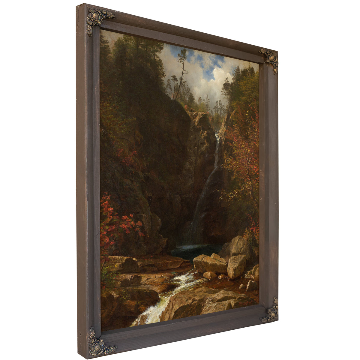 Glen Ellis Falls By Albert Bierstadt
