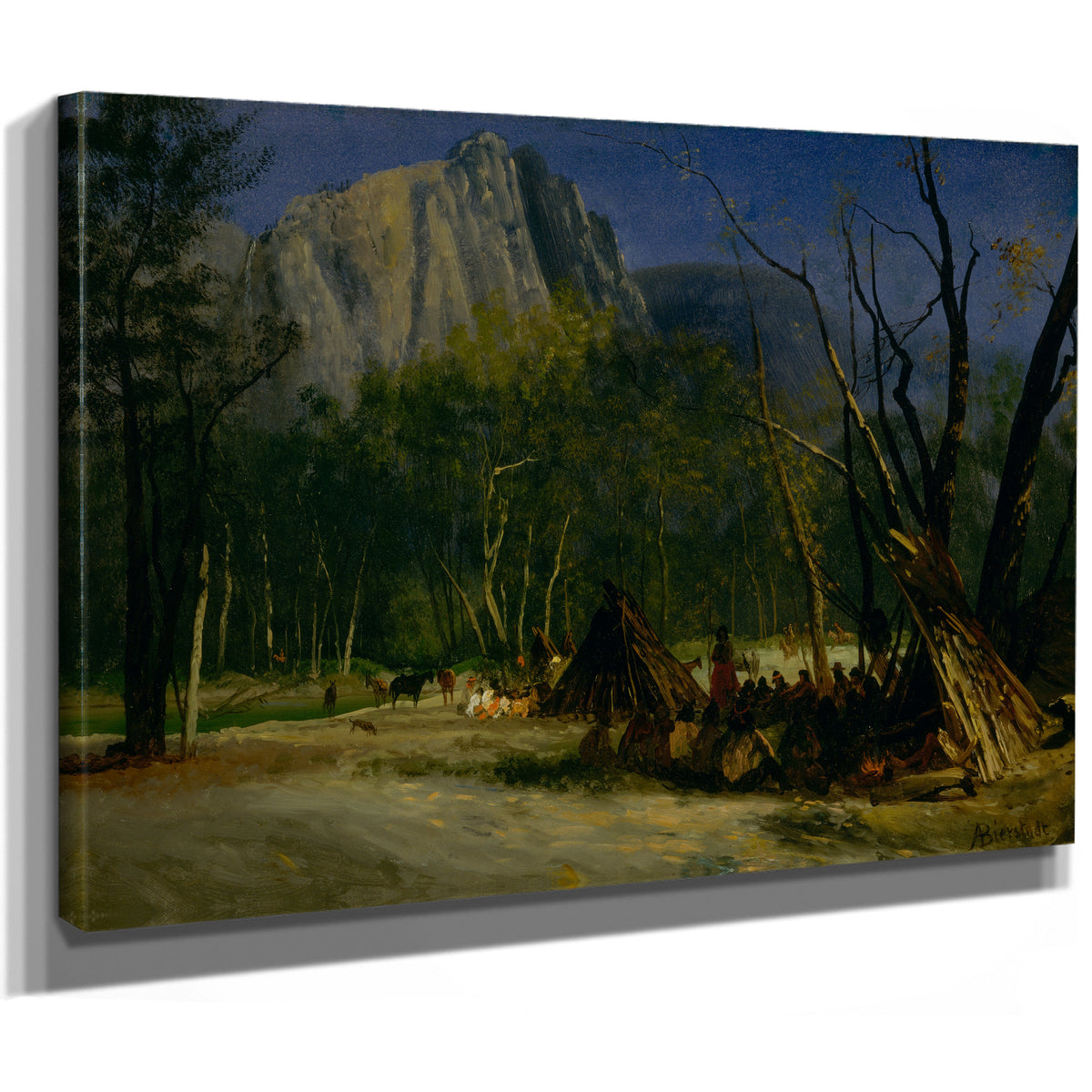 Indians Council California Ca 1872 By Albert Bierstadt
