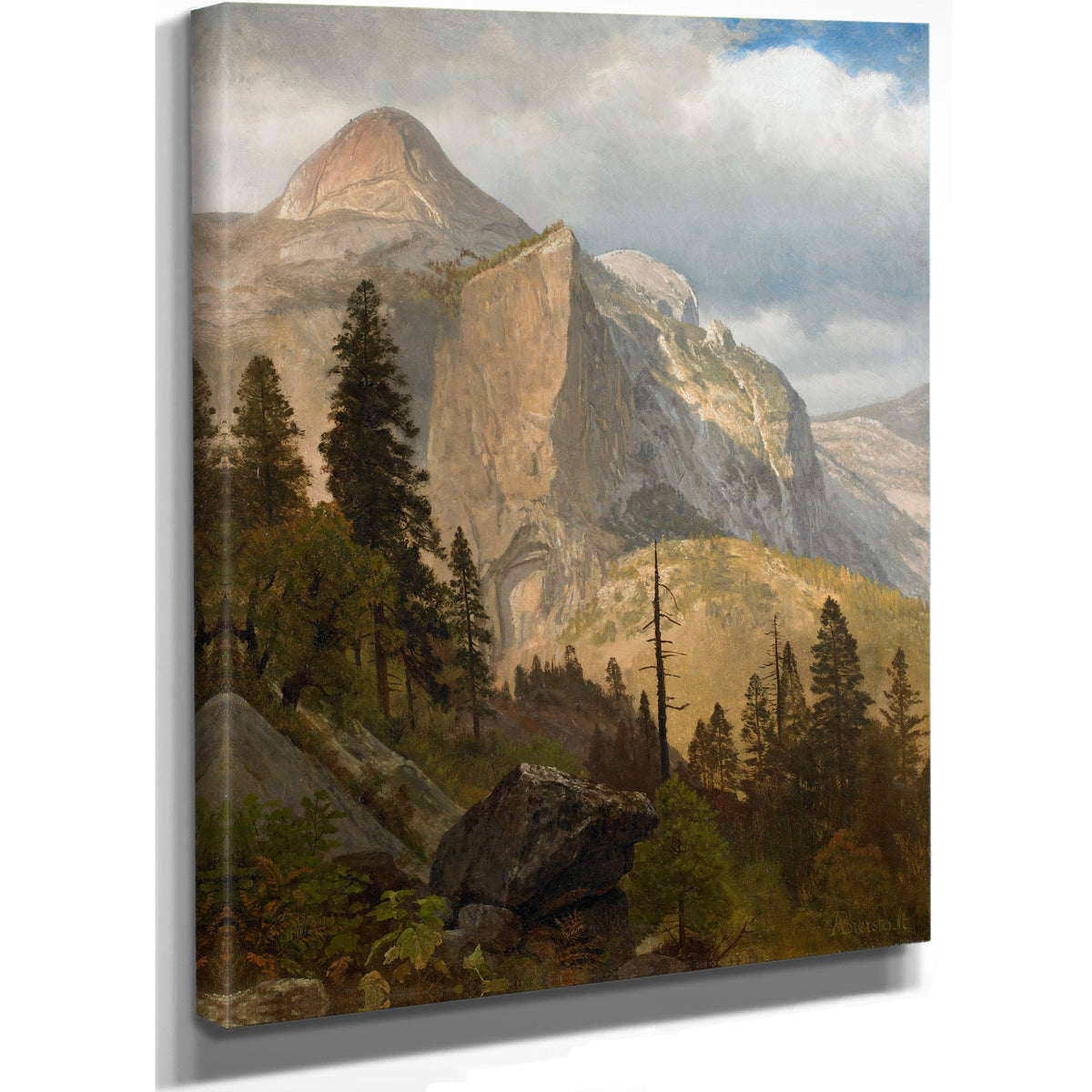 North Dome Yosemite Valley 1889 By Albert Bierstadt