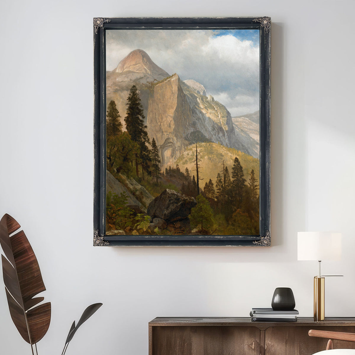 North Dome Yosemite Valley 1889 By Albert Bierstadt