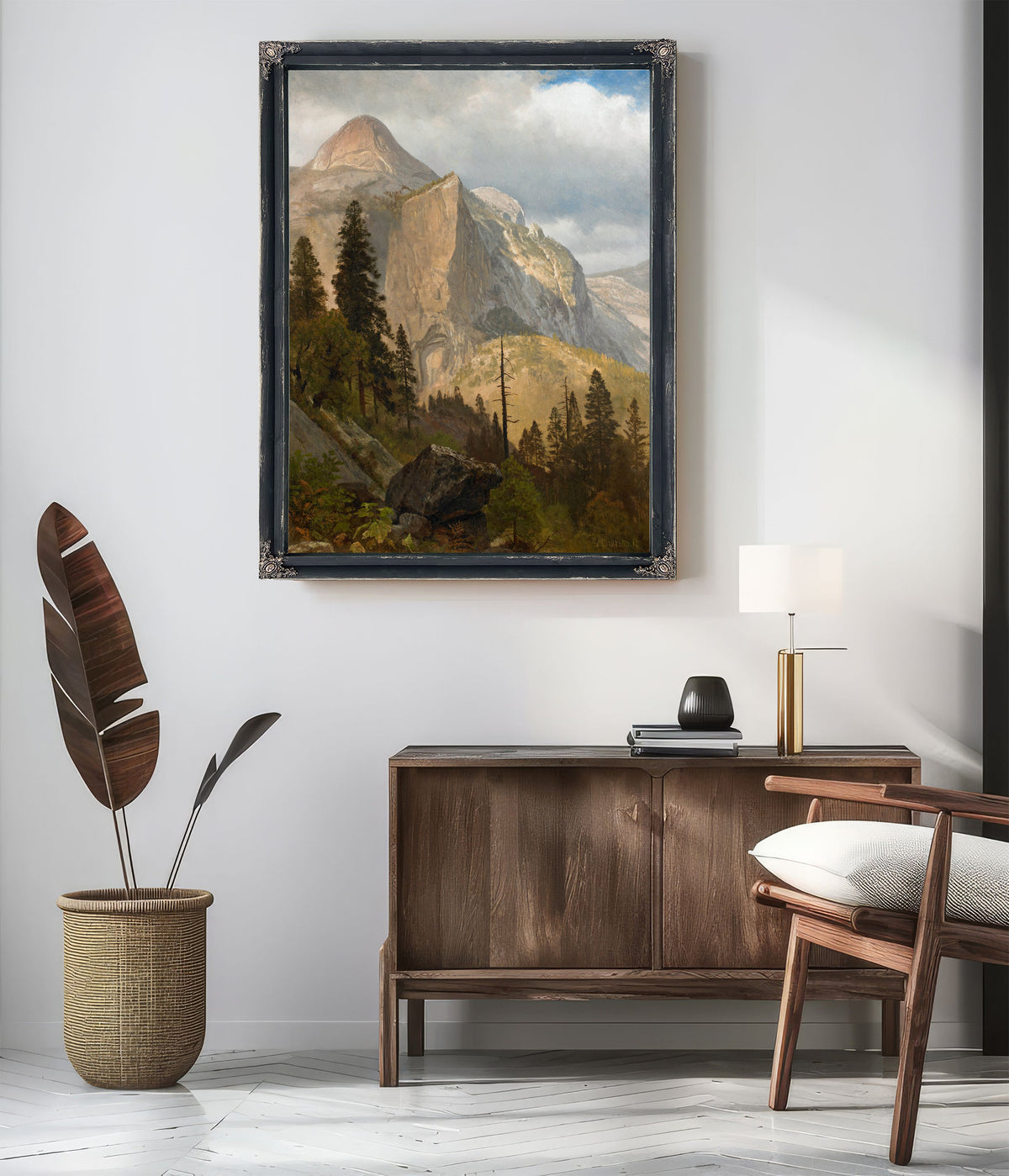 North Dome Yosemite Valley 1889 By Albert Bierstadt