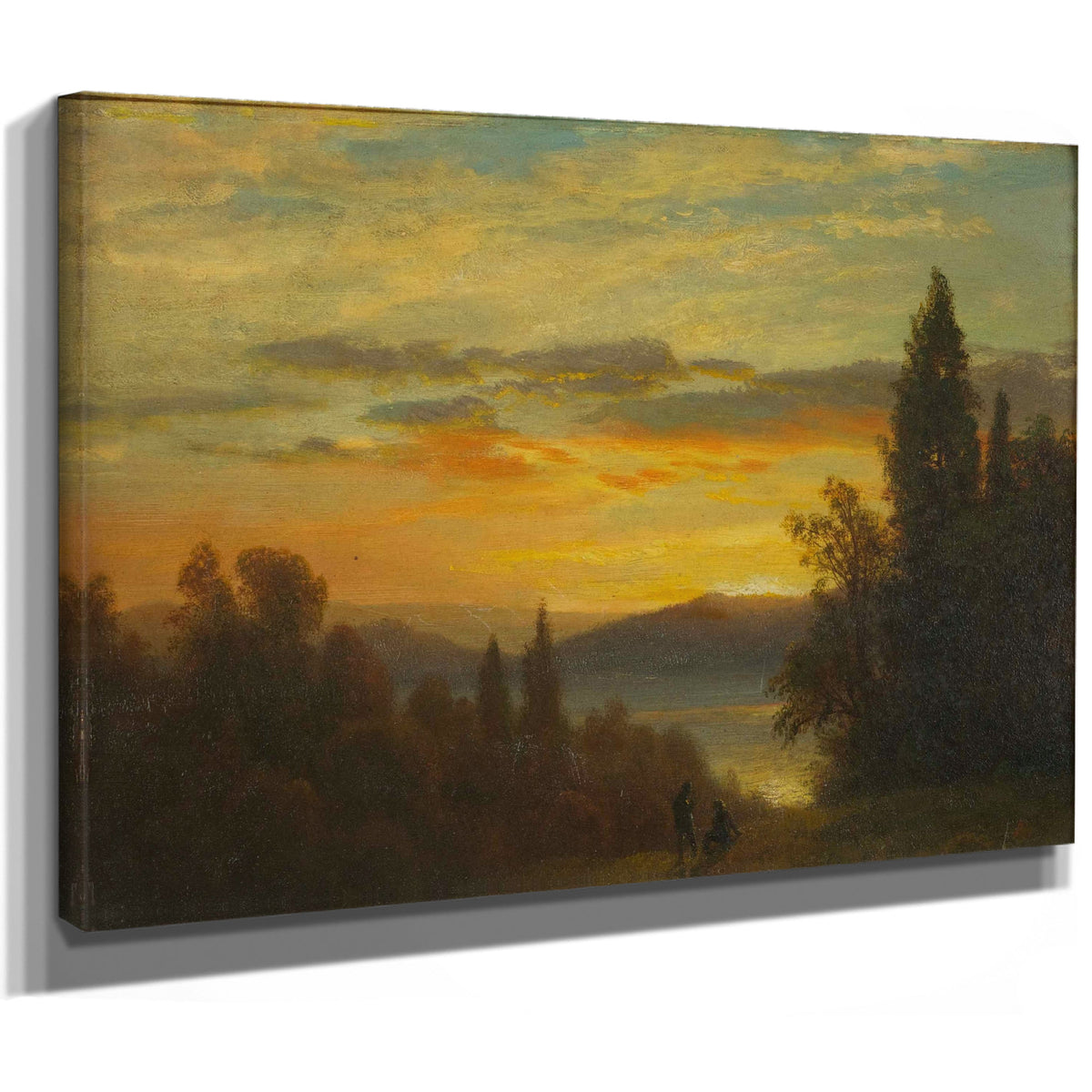 On Hudson River Near Irvington 1866 By Albert Bierstadt
