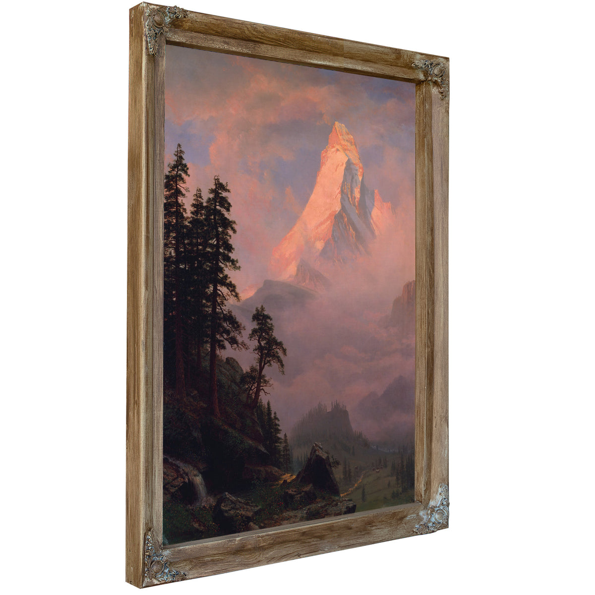 Sunrise the Matterhorn After 1875 By Albert Bierstadt