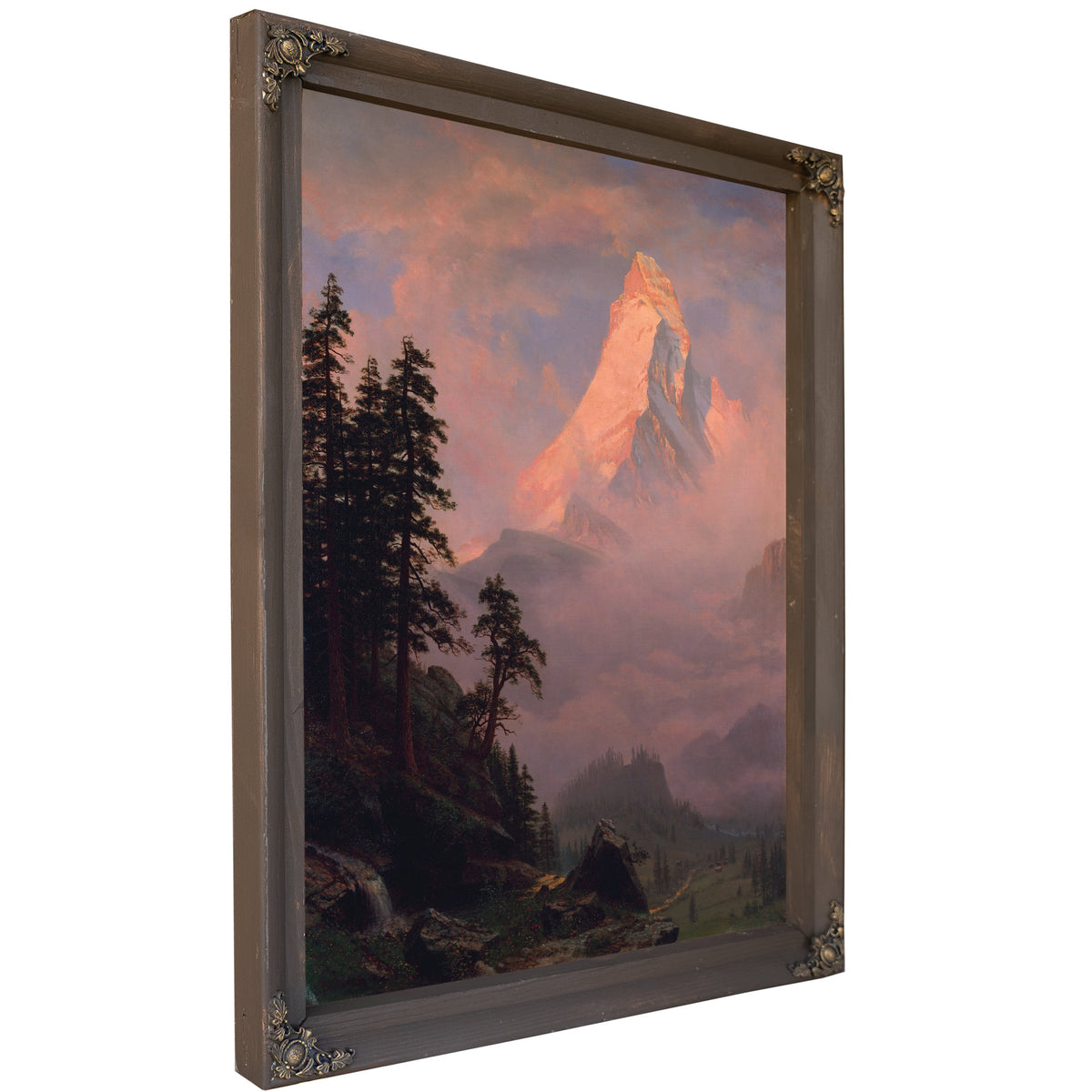 Sunrise the Matterhorn After 1875 By Albert Bierstadt