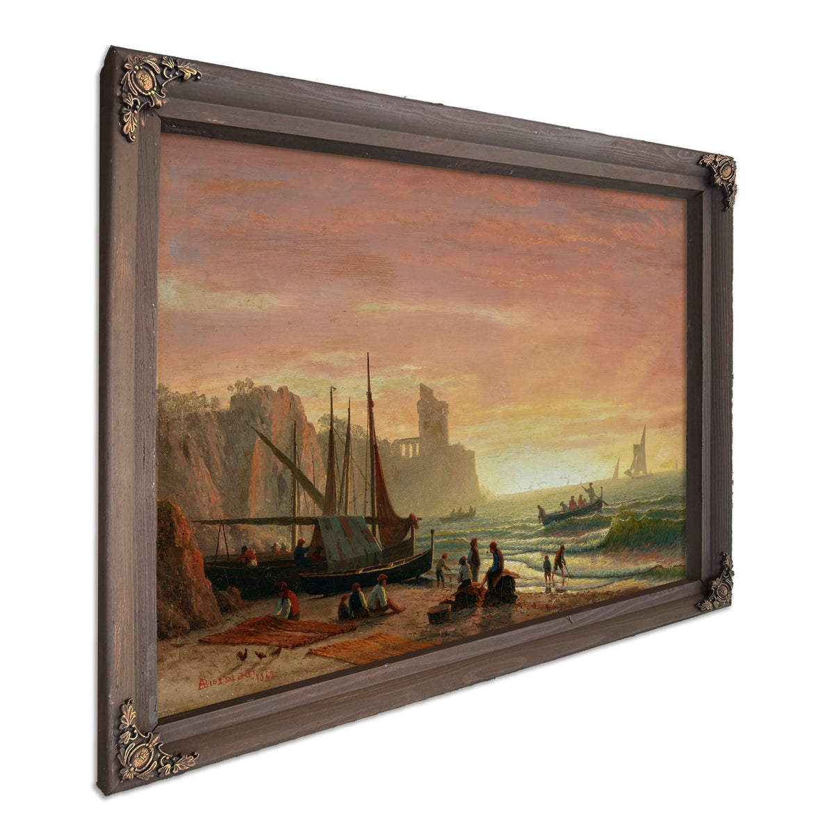 The Fishing Fleet 1862 By Albert Bierstadt