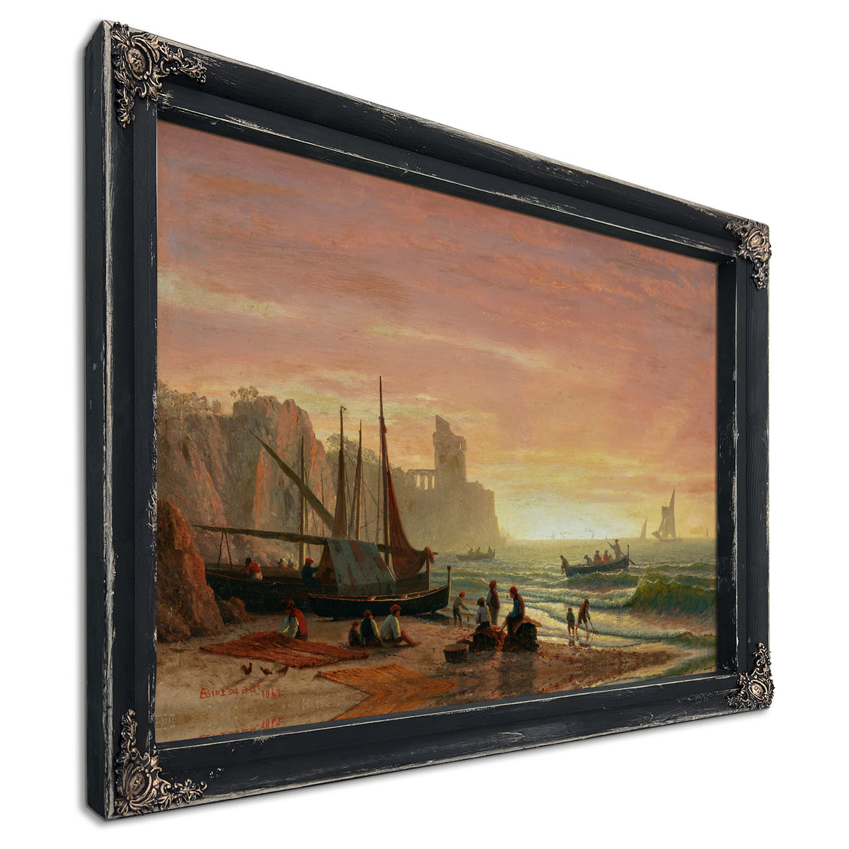 The Fishing Fleet 1862 By Albert Bierstadt