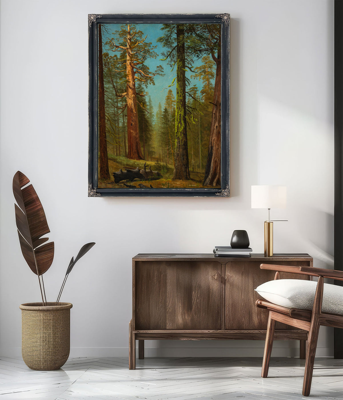 The Grizzly Giant Sequoia Mariposa By Albert Bierstadt