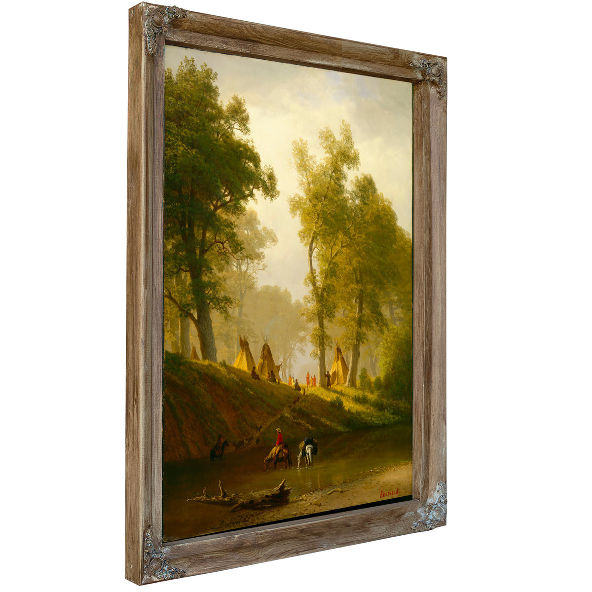 The Wolf River Kansas Ca 1859 By Albert Bierstadt