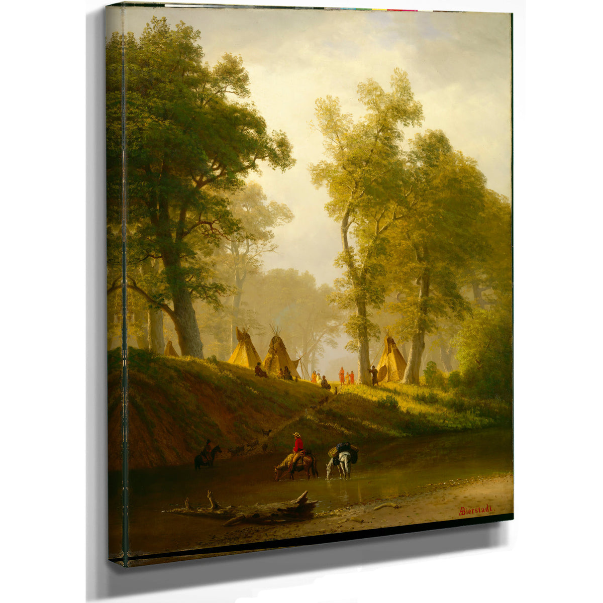 The Wolf River Kansas Ca 1859 By Albert Bierstadt