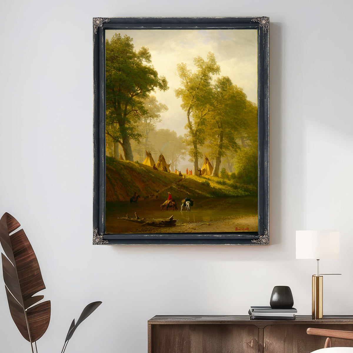 The Wolf River Kansas Ca 1859 By Albert Bierstadt