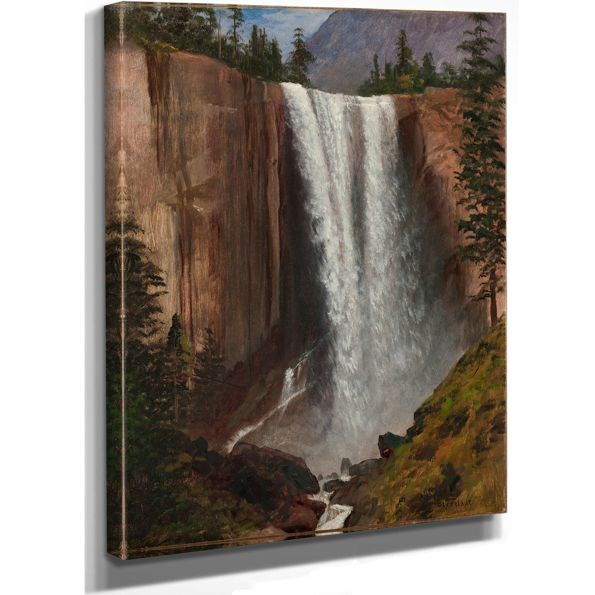 Vernal Fall 1863 By Albert Bierstadt