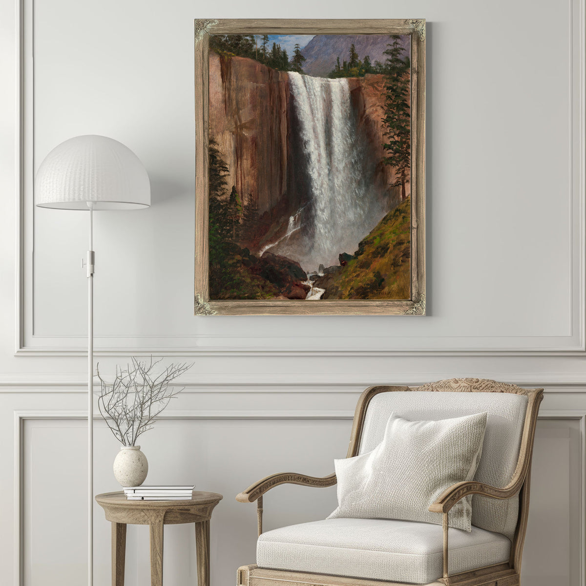 Vernal Fall 1863 By Albert Bierstadt