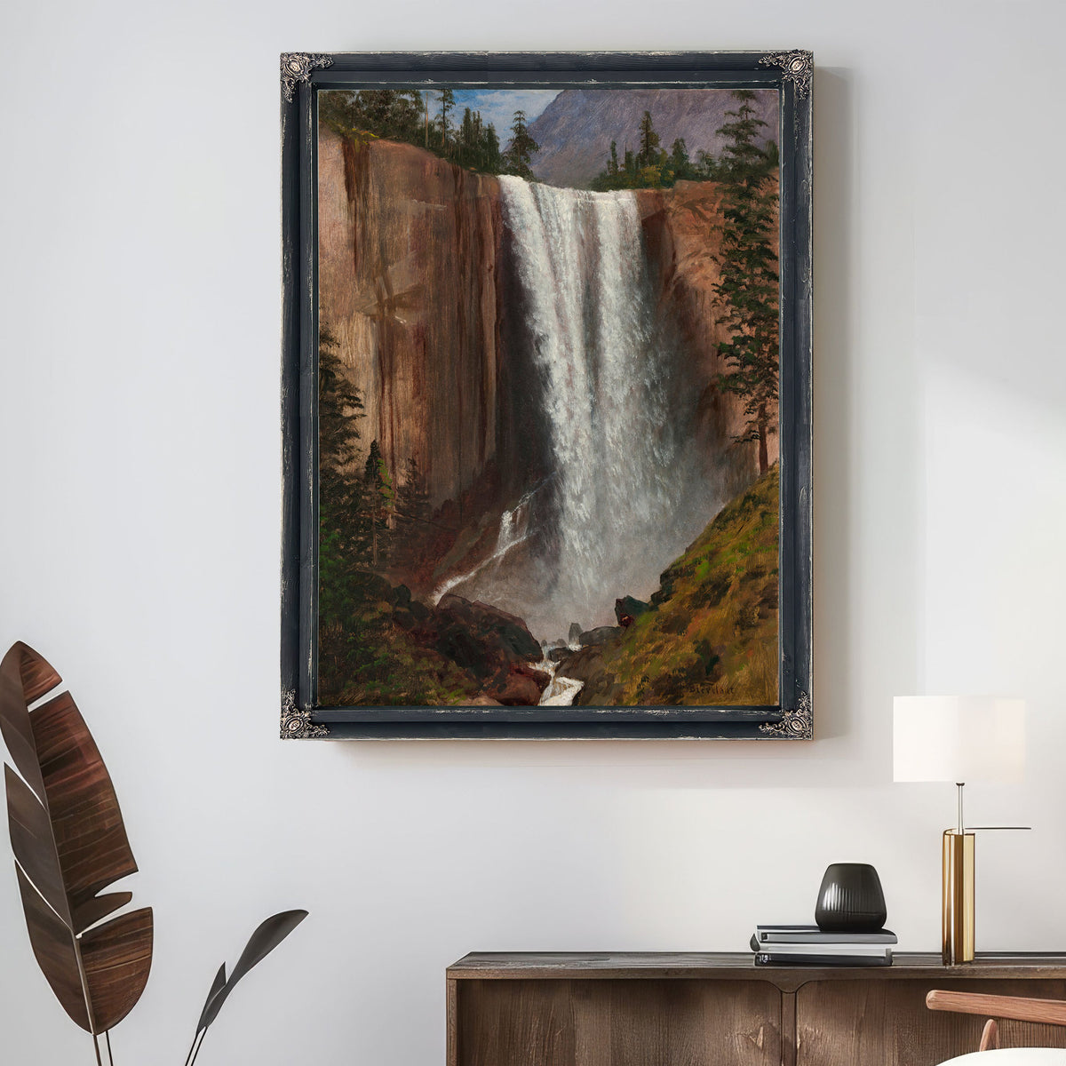 Vernal Fall 1863 By Albert Bierstadt