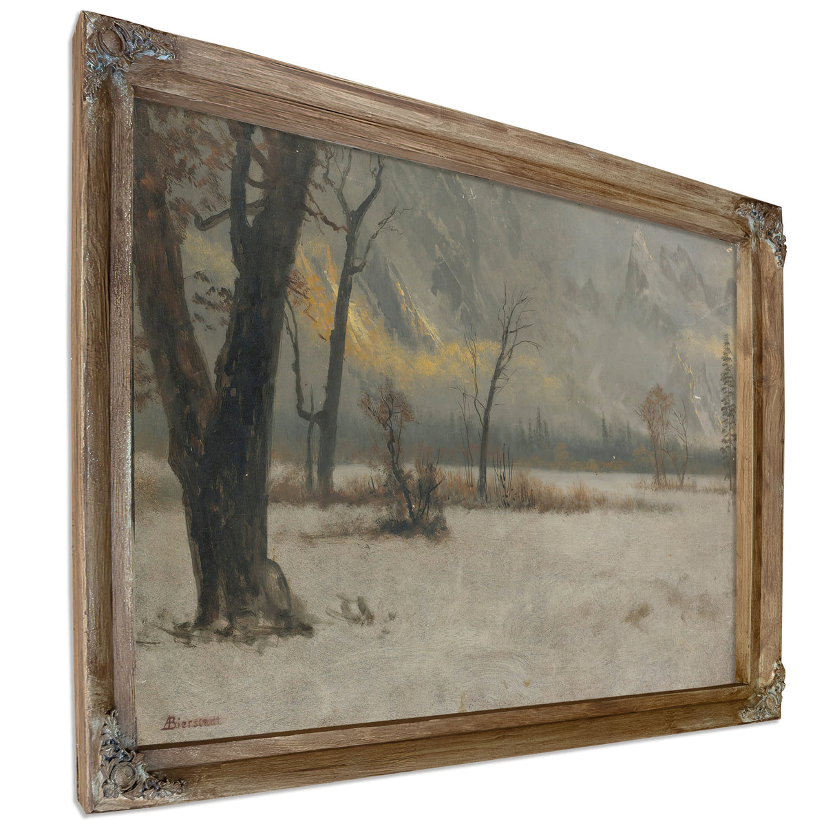 Winter Landscape By Albert Bierstadt