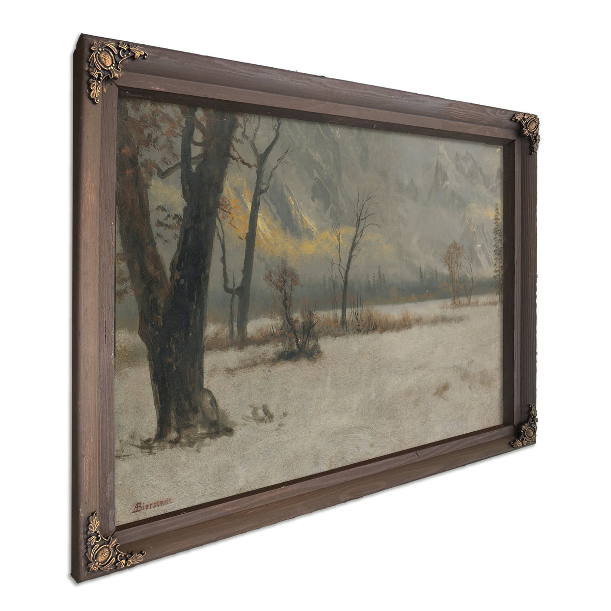 Winter Landscape By Albert Bierstadt
