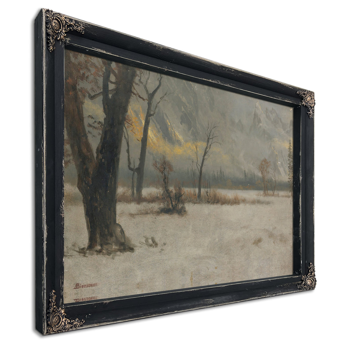 Winter Landscape By Albert Bierstadt